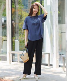 Tiaclasse 【接触冷感・UVカット・吸水速乾・洗える】バックシャンカットソープルオーバー