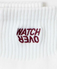 WEGO デザインロゴ刺繍アンクル底パイルソックス