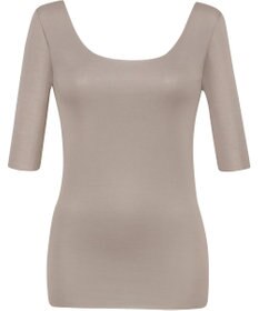 Wing インナー 【綿の贅沢オーガニック　フラットタイプ】 オーガニックコットン混素材 ひびきにくくさらっと薄くて軽い ５分袖 EL1548 ウイング／ワコール