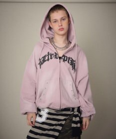 WEGO 【ユニセックス着用ITEM】グラフィックZIPパーカー