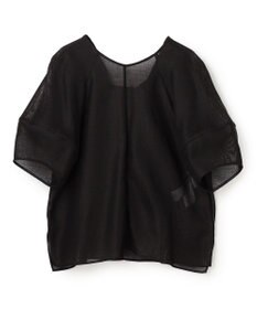 BEIGE， LIATRIS / バックリボン ハーフスリーブブラウス