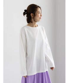 Te chichi 【泉 里香さん着用・Oggi.jp10/23掲載】シルケットロングスリーブTシャツ