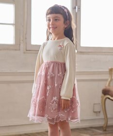 ANY KIDS バレエ刺繍チュールワンピース