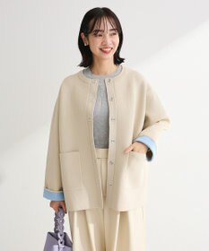 Green Parks リングドットニットコーディガン