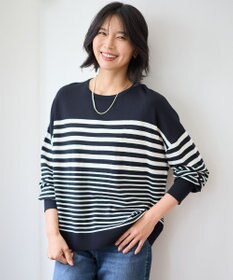 ANY 【洗濯機可】ボーダーニット