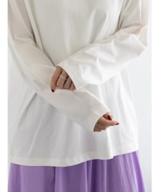 Te chichi 【泉 里香さん着用・Oggi.jp10/23掲載】シルケットロングスリーブTシャツ
