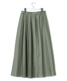 23区 【洗える】シアーコンビ プリーツ スカート