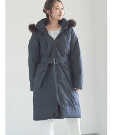 Te chichi 【宮本茉由着用】フードロングダウンコート