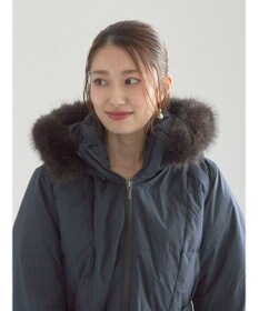 Te chichi 【宮本茉由着用】フードロングダウンコート