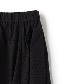 UNFILO L 【セットアップ着用可/ウエストゴム】FINE MOVE パンチング ドット スカート