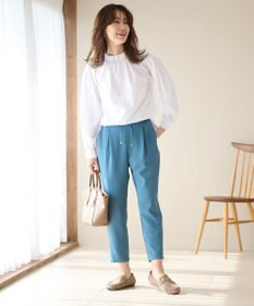 ANY 【UVケア/接触冷感/ウエストゴム】イージケア美脚パンツ テーパード