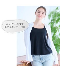 BRADELIS New York 【モアナモリーズ】森みなのオーガニックコットン混エアリーブラキャミ26