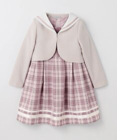 ANY KIDS 【2点セット】セーラージャケット+チェックワンピース