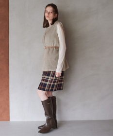 YECCA VECCA ビッグチェック柄スカート
