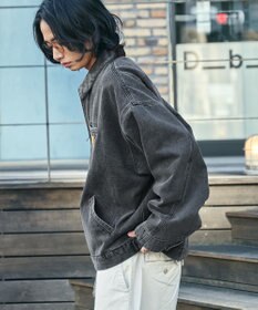 WEGO 【ユニセックス着用ITEM/MLサイズ展開】ワーカーズデニムZIPジャケット