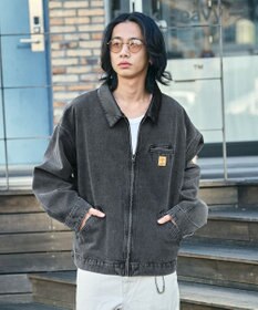 WEGO 【ユニセックス着用ITEM/MLサイズ展開】ワーカーズデニムZIPジャケット