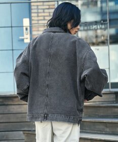 WEGO 【ユニセックス着用ITEM/MLサイズ展開】ワーカーズデニムZIPジャケット
