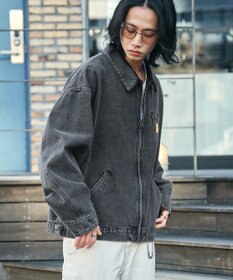 WEGO 【ユニセックス着用ITEM/MLサイズ展開】ワーカーズデニムZIPジャケット