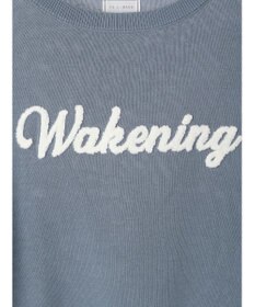 Green Parks さがら刺繍入りニットプルオーバー