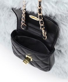 23区 フェイクファー トートバッグ