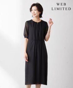 J.PRESS LADIES L 【WEB限定カラーあり・洗える】 ブライトスパンボイル ワンピース