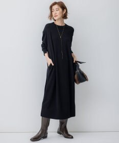 23区 【洗える】ウールカシミヤ ニットワンピース