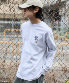 WEGO 【ユニセックス着用ITEM/MLサイズ展開】別注BENDAVISハートワンポイント刺繍T（LS）