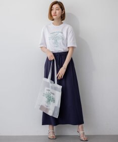 23区 【洗える】JANE PACKERコラボ フラワー刺繍 Tシャツ