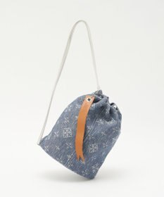 russet デニムジャガード3WAY巾着バッグ(CE-1688)