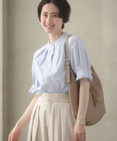 Green Parks タックショートスリーブブラウス