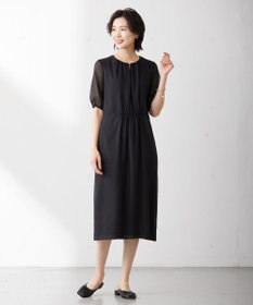 J.PRESS LADIES L 【WEB限定カラーあり・洗える】 ブライトスパンボイル ワンピース