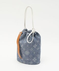 russet デニムジャガード3WAY巾着バッグ(CE-1688)