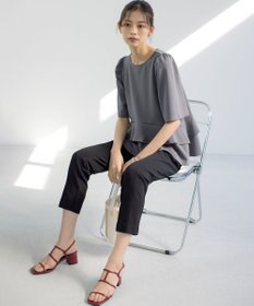 組曲 S ご好評につき追加生産【WEB限定】ジョーゼットジャージーティアード ブラウス