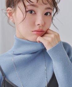 Tiaclasse L 【新色追加・洗える】リブタートルニット