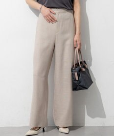 23区 【先行予約】リネンライクグロッシー ワイドパンツ