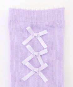 ANY KIDS サイドリボン ハイソックス