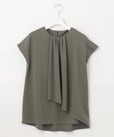 自由区 【洗える・XSサイズあり】ハイツイストポンチフロントタック カットソー