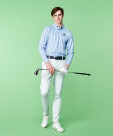23区GOLF 【MEN】ロゴストライププリント 長袖シャツ