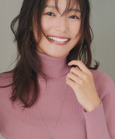 Tiaclasse L 【新色追加・洗える】リブタートルニット