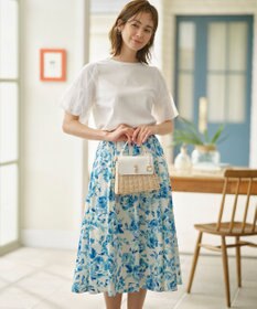 組曲 【人気につき新色追加！】チュールスリーブ カットソー