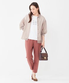 ANY SIS 【洗える】シアー シャツ