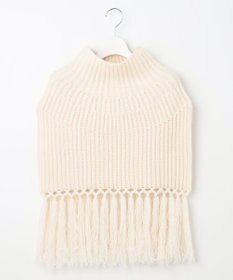 23区 【SLOW/一部店舗限定】ニットトータル フリンジ ネックウォーマ―