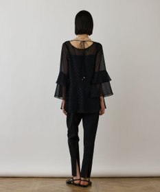 GRACE CONTINENTAL フィルムジャガードフリルトップ