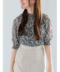 Te chichi パターンアソートシャーリングブラウス