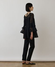 GRACE CONTINENTAL フィルムジャガードフリルトップ