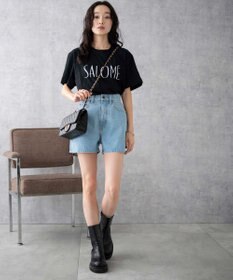 WEGO 台形デニムショートパンツ