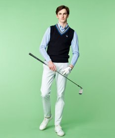 23区GOLF 【MEN】ロゴストライププリント 長袖シャツ