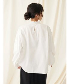 CRAFT STANDARD BOUTIQUE インドコットンシャーリングハイネックブラウス