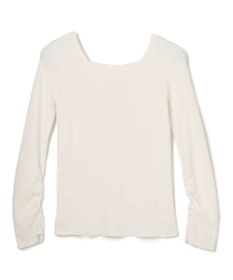 GRACE CONTINENTAL タフタケープ付ニットトップ