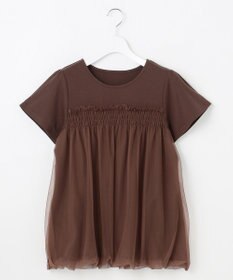 Feroux 【汗ジミが目立たない・洗える】バルーンチュール Tシャツ